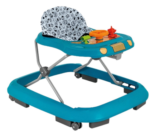 Andador Bebê Infantil Brinquedos Safari Cor Azul Tutti Baby