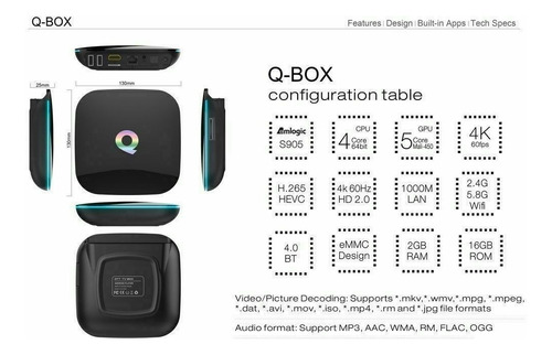Android 5.1 Smart Box S905 Quad Core 2gb + 16gb Wifi 4k