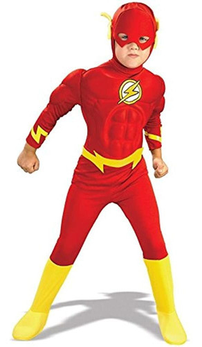 Rubies Dc Comics Deluxe Muscle Chest The Flash Costume Niño 