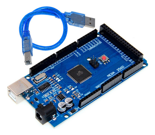 Placa Mega2560 R3 Compativel Com Arduino Ch340 + Cabo Usb