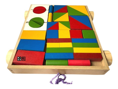Carro Arquitecton En Caja Bloques D Juego Infantil Didáctico