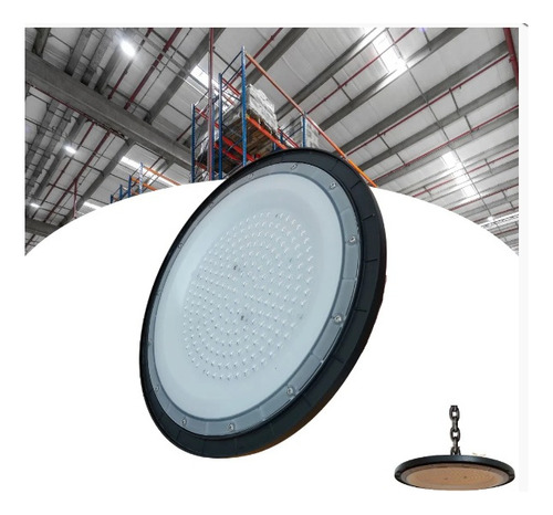 Foco Campana Ufo Led 200w Ip65 Luz Fría 6500k Exterior Galpón Lionshop