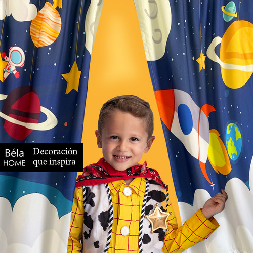 Cortinas Béla Infantil Niños 2.90alto X 3.90m Ancho