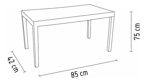 Imagen 5 de 6 de Juego De Comedor Tavarúa 6 Personas Reyplast