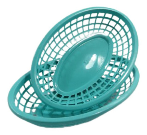 Imagem 4 de 7 de Cestinha Para Hambúrguer De Plástico Oval Tamanho Pequeno