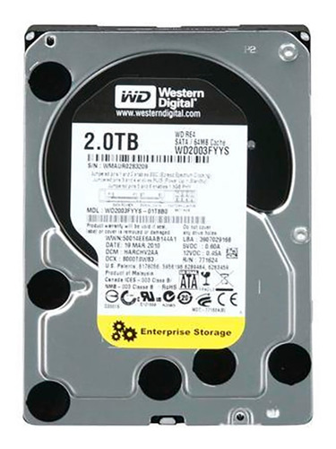 Disco Duro 3,5 Western Digital 2tb 7200rpm Sata Ii Amv