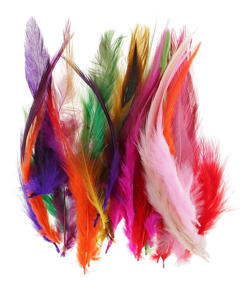 200 Piezas Plumas Naturales Hackle