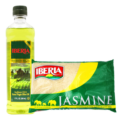 Iberia Aceite Oliva/girasol 500ml Arroz Jazmín 4.54kg