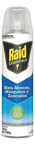 Raid Essentials X 360 Ml Mata Moscas Mosquitos Y Zancudos