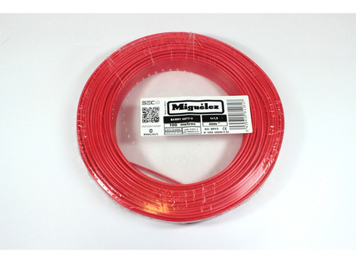 Alambre  Nya 1,5 Mm2 Rojo Rollo 100 Mts