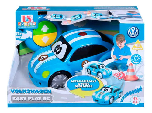 Auto Burago Junior Volkswagen Easy Play Rc Col Luz Y Sonido 