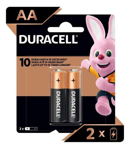 Pilas Duracell Alcalinas Aa Paquete De 2 Unidades