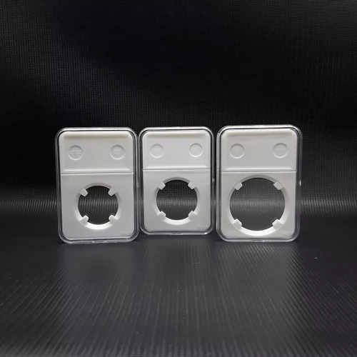 05 Capsulas Acrílica Pccb Para Moeda 40mm