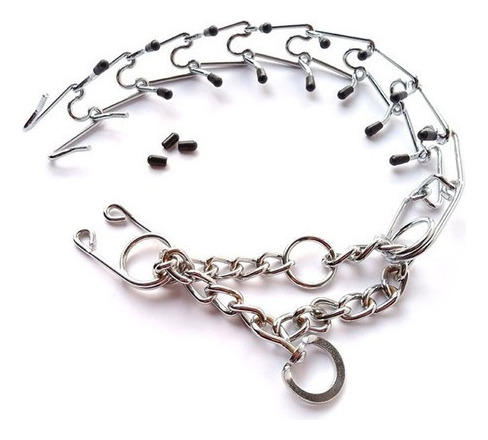 Collar De Pastor Alemán Con Puntas De Goma Mosquetón