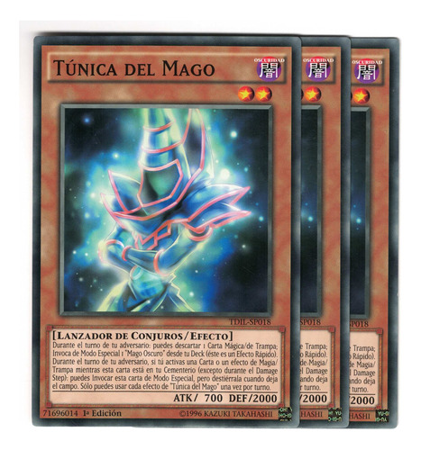 Yugioh 3x Magicians Robe Comun Tdil-sp018