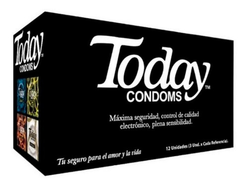 Condones Today Caja Por 12 Unidad - Unidad a $49990