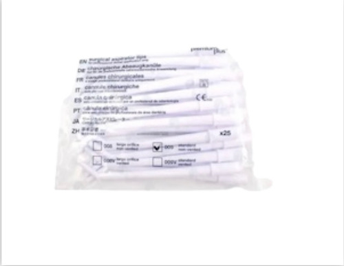 Eyectores Quirúrgicos 25 Pz Puntas De Succión Dentales