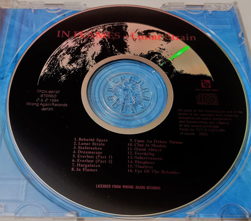In Flames - Lunar Strain & Subterranean 1er Ed. Japón Death 1er Ed. Japonesa (Usado)
