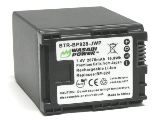 Pila Filmadora Bp827 Bp 827 Para Canon Hf100 Xa10 Hf200 Hf11
