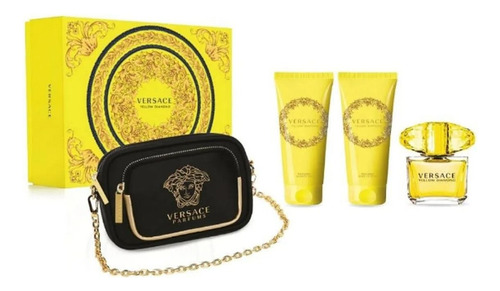 Versace Yellow Diamond 90ml + Gel Y Crema + Bolso Set