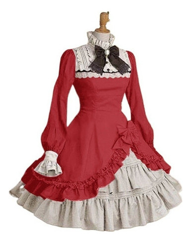 Criada Cosplay Anime Traje Sirviente Sirviente Vestido Lolit