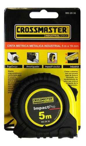 Cinta Métrica Industrial Crossmaster Impact Pro 5 Metros