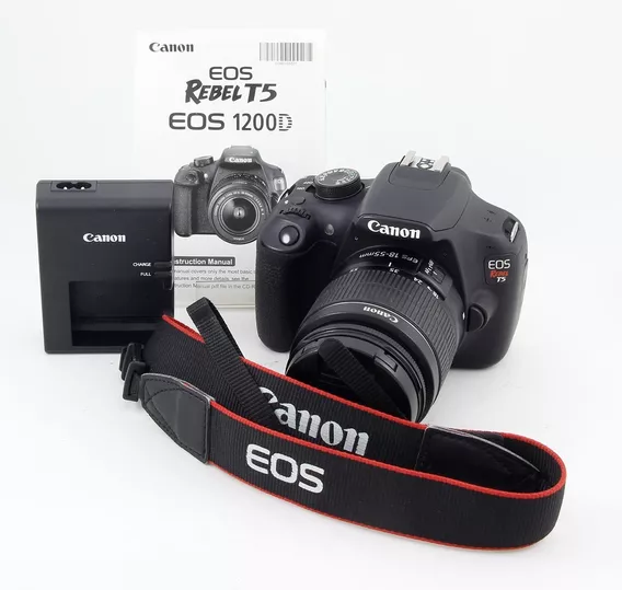 Canon Eos Rebel T5 Dslr Con Lente 18-55