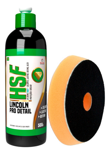 Kit Hi Shine Fast Lincoln Boina 6'' Laranja Leve Refino