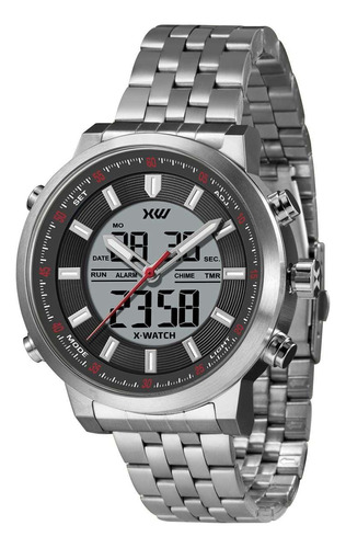 Relógio X-watch Masculino Ref: Xmssa013 Pbsx Prateado