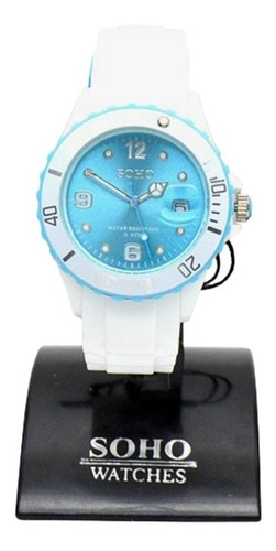 Reloj Dama Pulsera Analogo Calendario Sumergible Soho Ch308