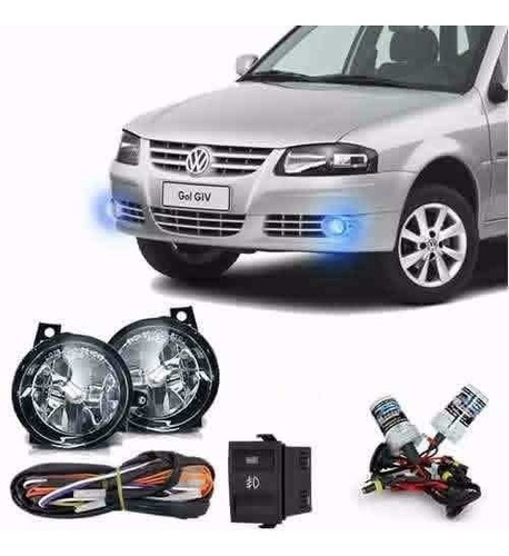 Kit Farol Milha Gol G4 Saveiro Parati Bt Original + Xenon 8k