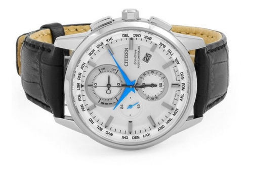 At8110-02a Reloj Citizen World Chronograph Negro/plateado