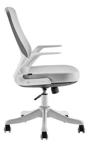 Silla Ejecutiva Ergonómica De Oficina Deli Escritorio 91106 Color Gris Material Del Tapizado Malla Elástica