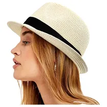 Comprar Sombrero De Paja Para Mujer Ala Corta Talla L