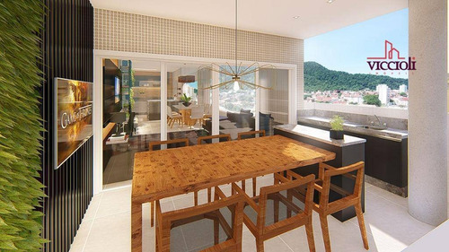 Apartamento Com 3 Dormitórios À Venda, 132 M² Por R$ 929.865,00 - Canto Do Forte - Praia Grande/sp - Ap1808