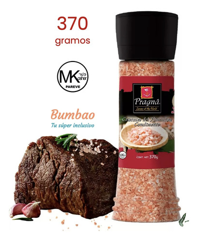 Sal Rosa Himalaya Kosher No Fluor No Yodo Pragna Molino 370g