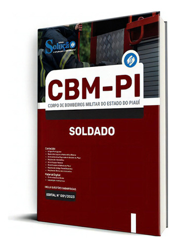 Apostila Cbm-pi 2023 - Soldado, De Professores Especializados., Vol. Único. Editora Solução Concursos, Capa Mole, Edição Oficial Em Português, 2023