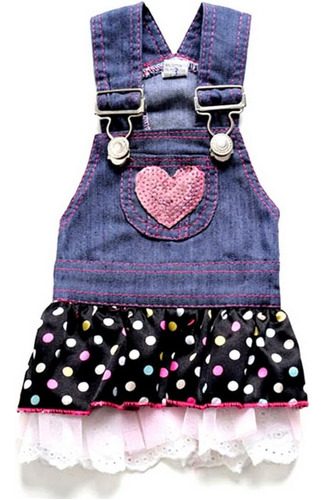 Disfraces De Perro Vestido Rompers Denim Jumpsuit Peque...