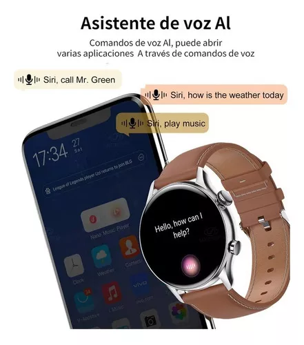 Reloj Inteligente Hombre Nfc Llamado Bluetooth Para Xiaomi Color De La  Malla Black Steel