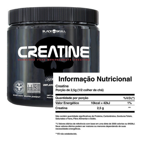 Creatine 300 G - Black Skull