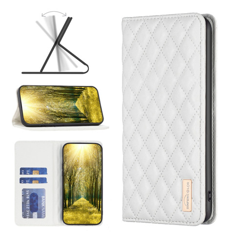 Funda Con Tapa De Calidad Magnética Para Oppo A7 A15 A17 A57