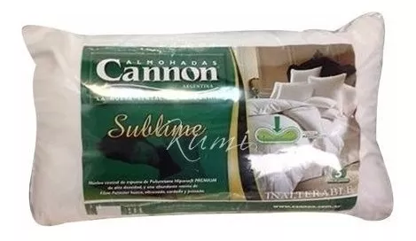 Combo X 2 Almohadas Cannon Sublime 70x40 Hipersoft Alta Dens