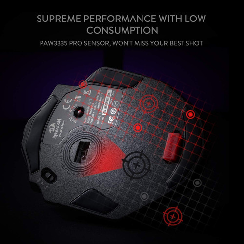 Redragon M686 Wireless Gaming Mouse, Dpi Gamer Mouse Con Sen
