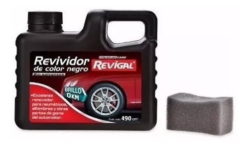 Imagen 2 de 6 de Revividor Negro Llanta Rueda Tablero Rueda Auto Revigal