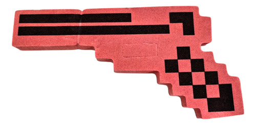 Revolver De Goma Eva Gruesa - Compatible Con Minecraft Color Rojo