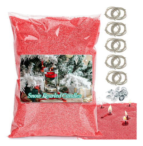 1 Kilo Cera Arena Perlada O Velas De Arena Multicolor+ Mecha