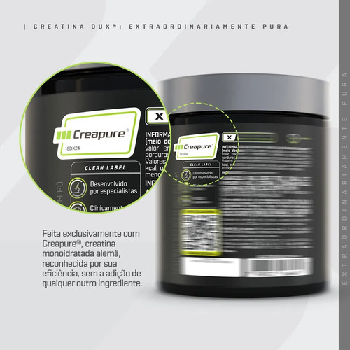 Imagen 3 de 3 de Creatina Premium Pura Dux Alemana - 300 Grs