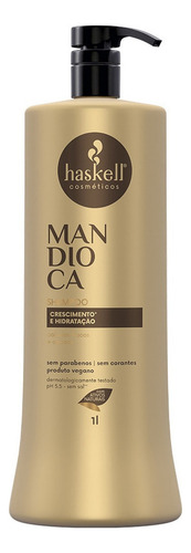 Shampoo Mandioca Haskell 1 Litro Auxílio No Crescimento