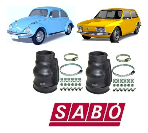 Kit 2 Coifa Cambio Caixa Volkswagen Fusca Sabó