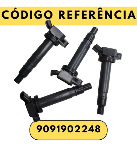 Kit 4 Bobina Igniçao Hilux 2.7 16v 2009 Em Diante Lapis
